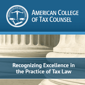 Robb Longman - American College of Tax Counsel